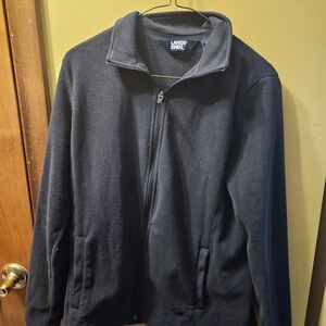 Lands' End Women's Dark Gray Bomber Jacket